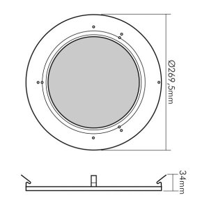 Nobile LED High Bay Linse 90° 1740031611, LED-HIGH-BAY-115/184