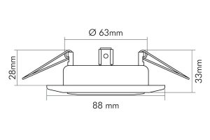 Nobile NV-Einbauleuchte 50W C3830-SW, 1750001800