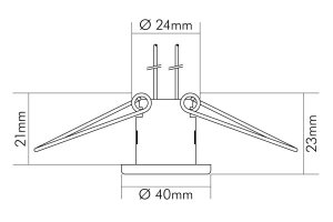 Nobile NV-Einbauleuchte 20W  C392CH, 1751300200