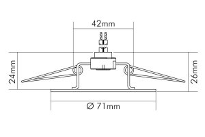 Nobile NV-Einbauleuchte 35W  C410GO, 1755007900