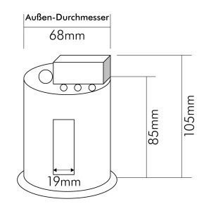 Nobile Einbautopf aus Metall 1850000000, EINBAUTOPF-FÜR-D3830
