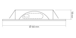 Nobile Möbel-Einbauleuchte 10W N5020SW30, 1850201803