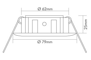 Nobile Einbaustrahler 1x50W N5030M-GO, 1850308000