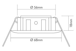 Nobile Einbaustrahler 1x35W N5048CH, 1850480200