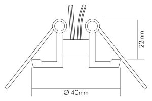 Nobile Einbauleuchte 1x10W  N392CH, 1851300200