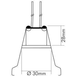 Nobile Einbauleuchte 1x10W  N411CH, 1855200200