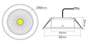 Nobile 5068 ECO Flat 8W 5068ECO-FLAT350MA, 1856756323