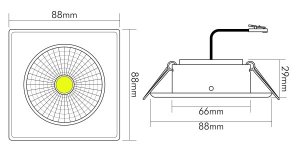 Nobile 5068Q-ECO-FLAT-CHROM-8W-BIO-950-38°, 1858070243