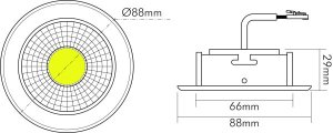 Nobile A-5068-T-FLAT-WEIß-MATT-8W-BIO-930-, 1868005023