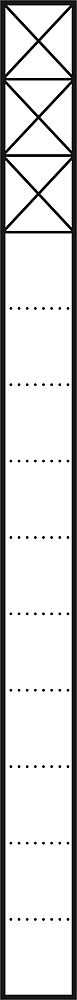 Siedle Kommunik.-Stele 3-fach 200023972-00, KSF613-3W