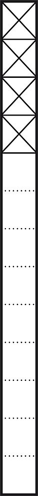 Siedle Kommunik.-Stele 4-fach 200023977-00, KSF613-4W