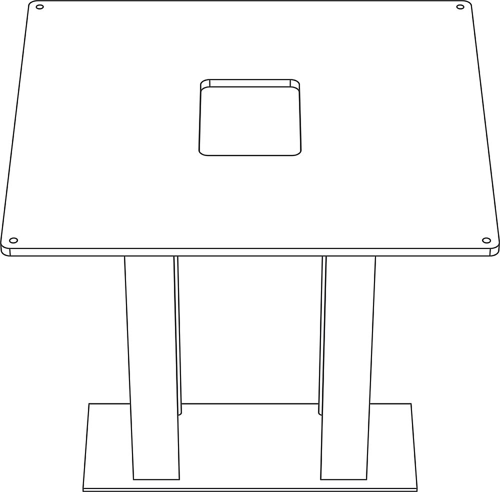 Siedle Erdstück 518x462mm 200041017-00, ZE/STL518X462