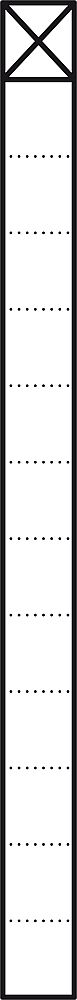Siedle Kommunik.-Stele 1-fach 200023964-00, KSF613-1SM