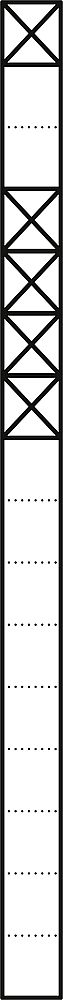 Siedle Kommunika.-Stele 5-fach 200038375-00, KS616-1/4W