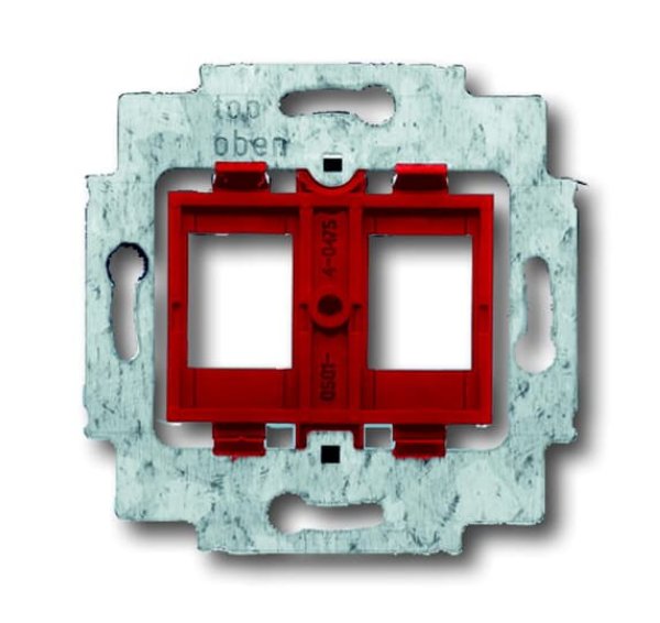 Busch-Jäger 1812 Daten-Kommunikations-Technik, Modular Jack Tragring mit Sockel / DKS-Sockel / MJ-Buchse / Sonstiges, Tragring,roter Sockel, (1753-0-8055)