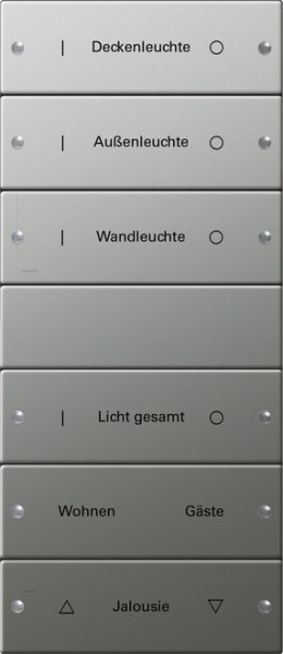 GIRA Wippenset 6f (3+3) beschr. 2136602