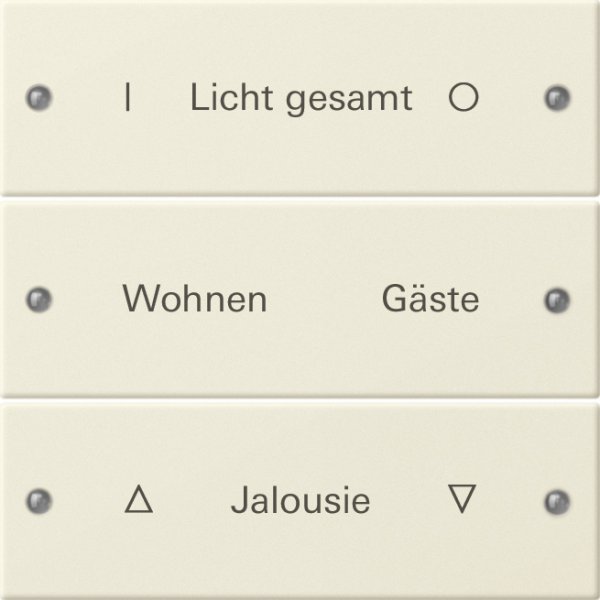 GIRA Wippenset 3f beschriftbar 220301