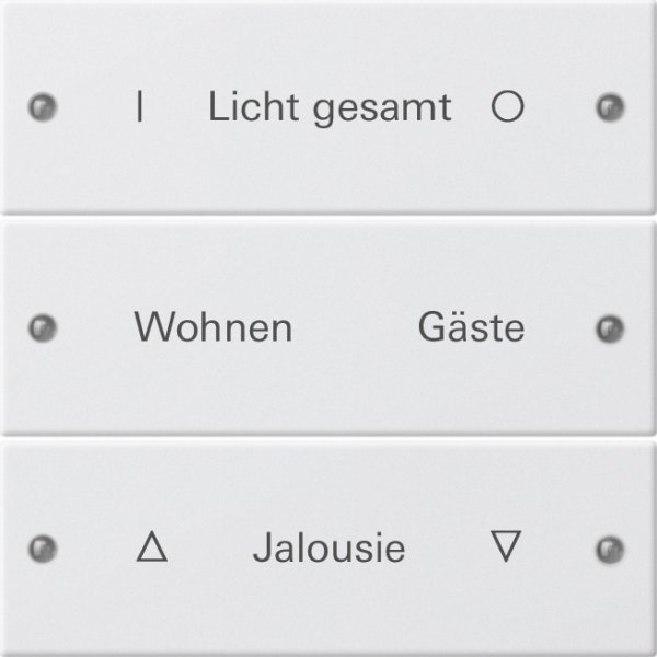 GIRA Wippenset 3f beschriftbar 220303