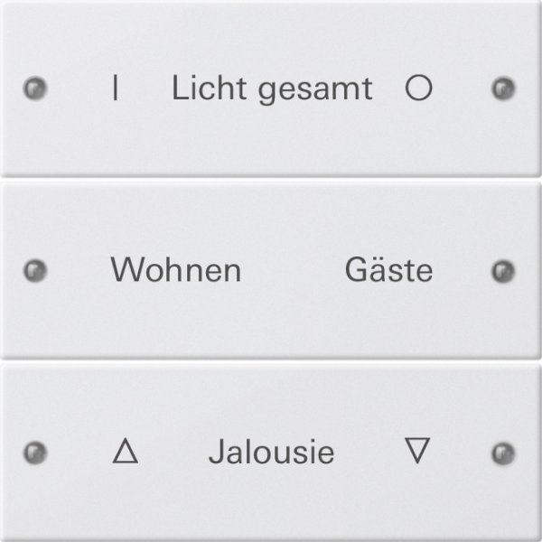 GIRA Wippenset 3f beschriftbar 220327