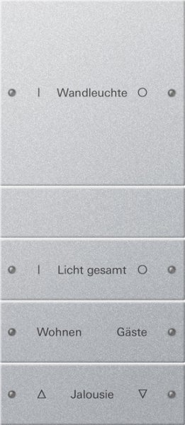 GIRA Wippenset 4f beschriftbar 220426