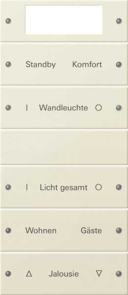 GIRA Wippenset 5f beschriftb.Plus 221501