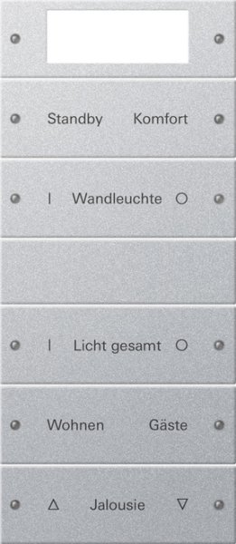 GIRA Wippenset 5f beschriftb.Plus 221526