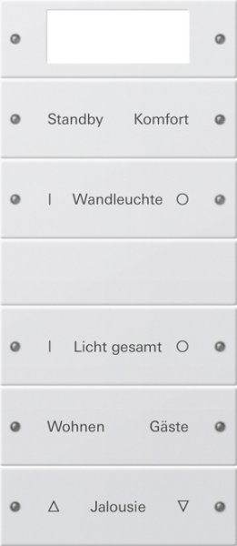 GIRA Wippenset 5f beschriftb.Plus 221527