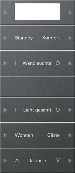 GIRA Wippenset 5f beschriftb.Plus 221528