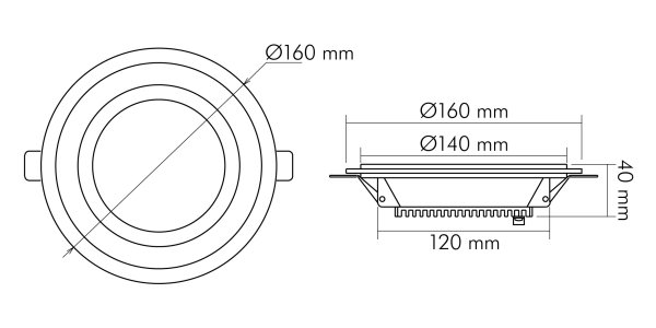 Nobile LED-GLAS-PANEL-160R-WEISS-SCCT-350M, 1560906047