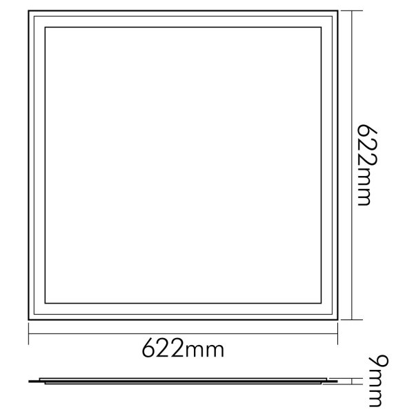 Nobile Panel LED-PANEL-Q2S-UGR19-28W-DALI, 1570461510