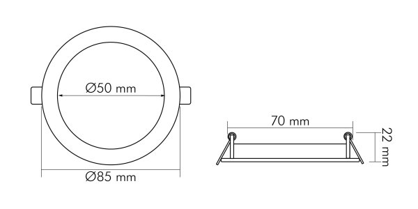Nobile LED Panel LED-PANEL-FLAT-50-R-IP44, 1576035011