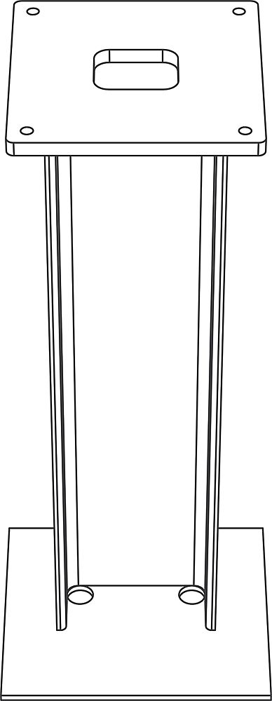 Siedle Erdstück 168x168mm 200041025-00, ZE/STL168X168