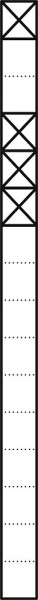 Siedle Kommunika.-Stele 4-fach 200038367-00, KS616-1/3W