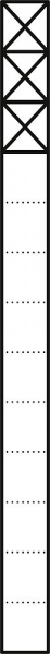 Siedle Kommunika.-Stele 3-fach 200038193-00, KS613-3DG